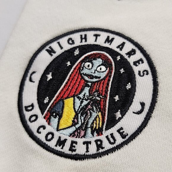 The Nightmare Before Christmas Womens Hoodie Fleece Zip Embroidery Patch XL‎ - Picture 7 of 12